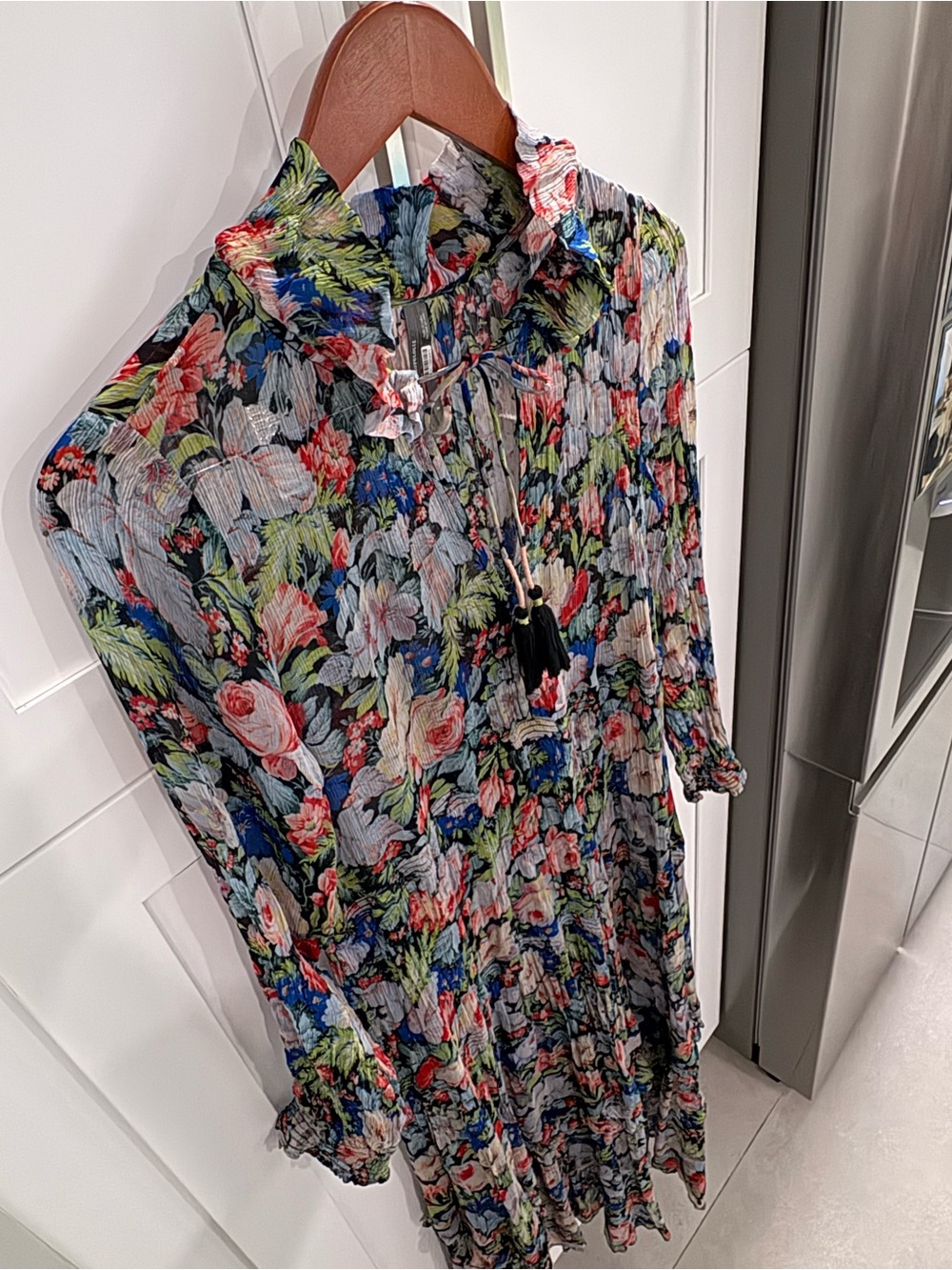 Anthropologie The Marais Printed Chiffon Maxi Dress - Picture 9 of 16